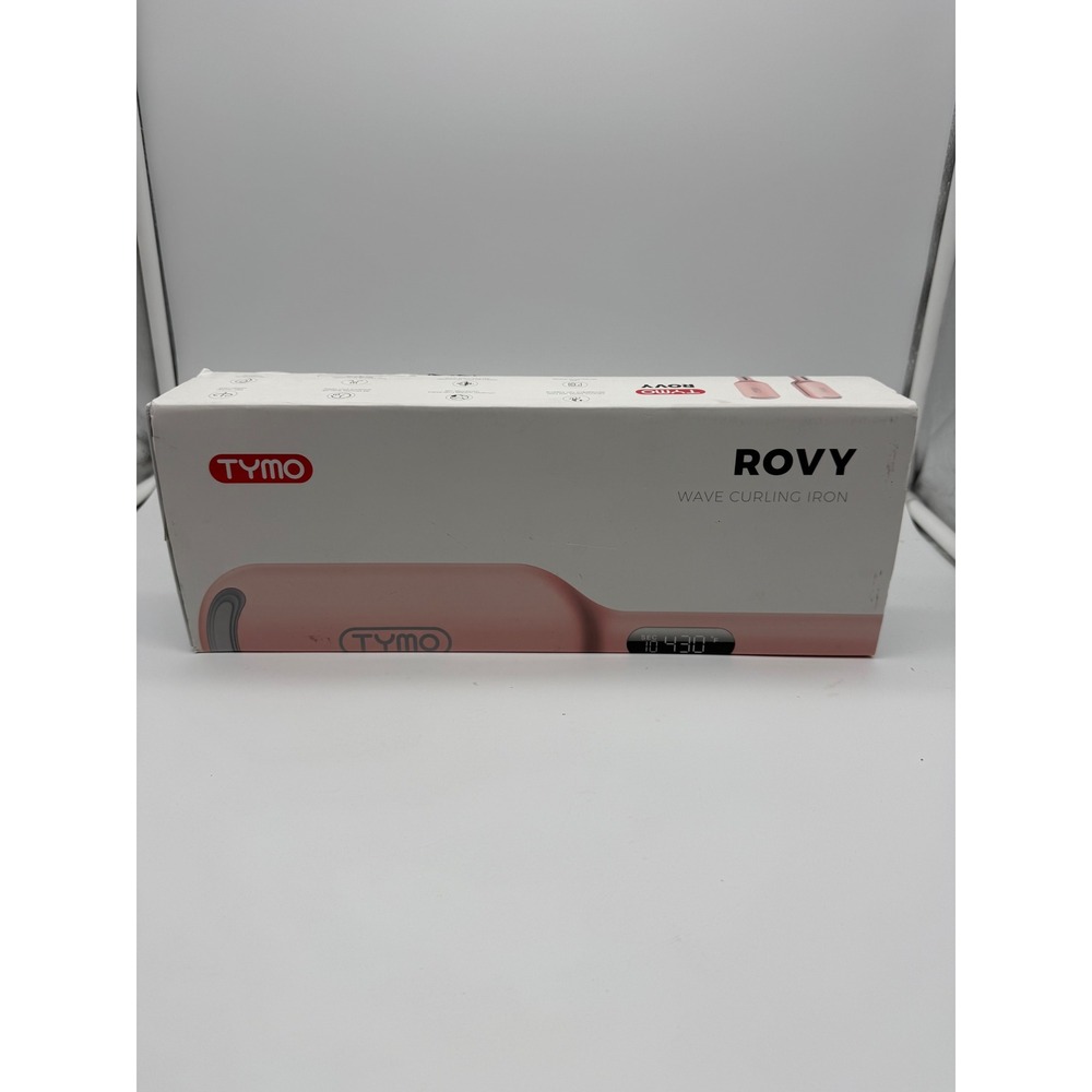 TYMO ROVY Wave Curling Iron Pink HC501 W-Shaped Deep Hair Waver OPEN BOX